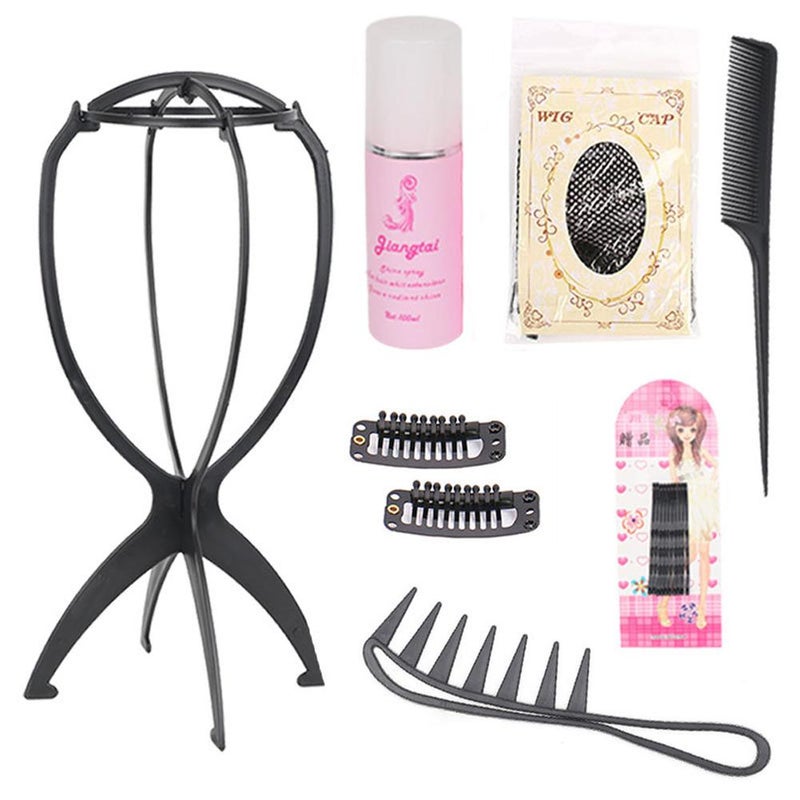 Wig care kit, wig accessories, hair stand, hairnet